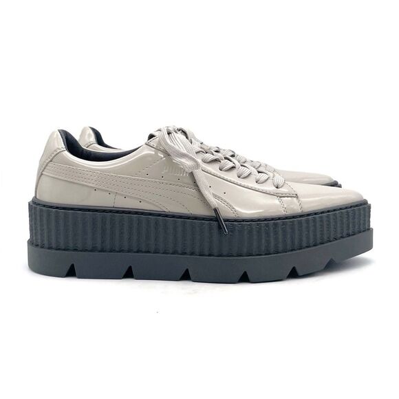 Puma x Fenty Pointy Creeper Sneaker Size 8 Patent Dove Gray Rihanna Platform - Picture 4 of 16